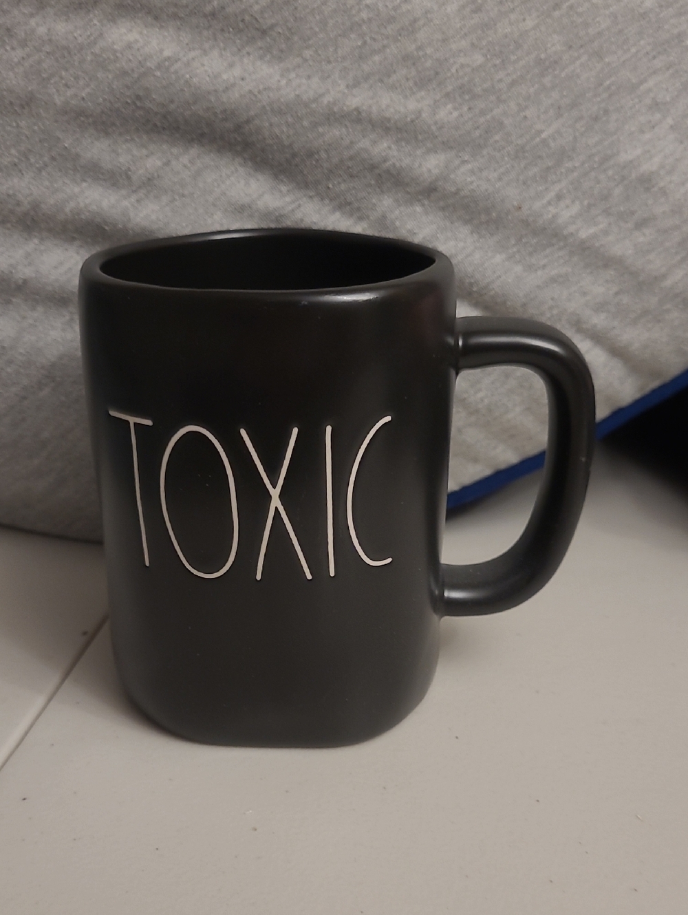 Rae Dunn Halloween Black TOXIC Coffee Mug/Cup